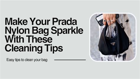 how to clean nylon prada bag|prada handbag cleaning.